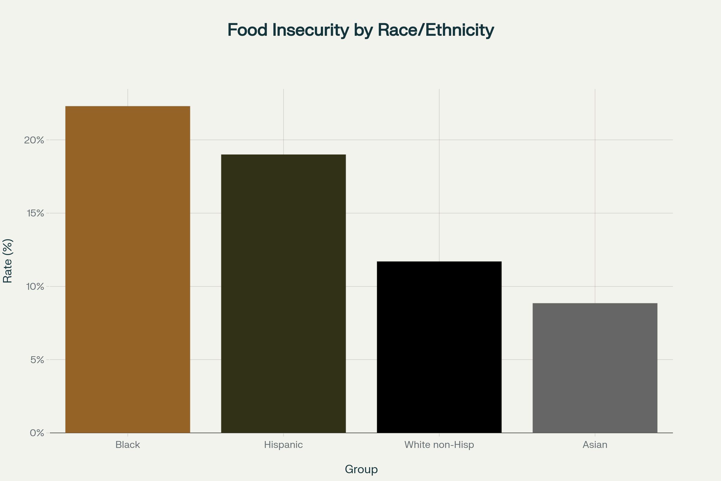 Food Insecurity Rates by Race and Ethnicity Chart