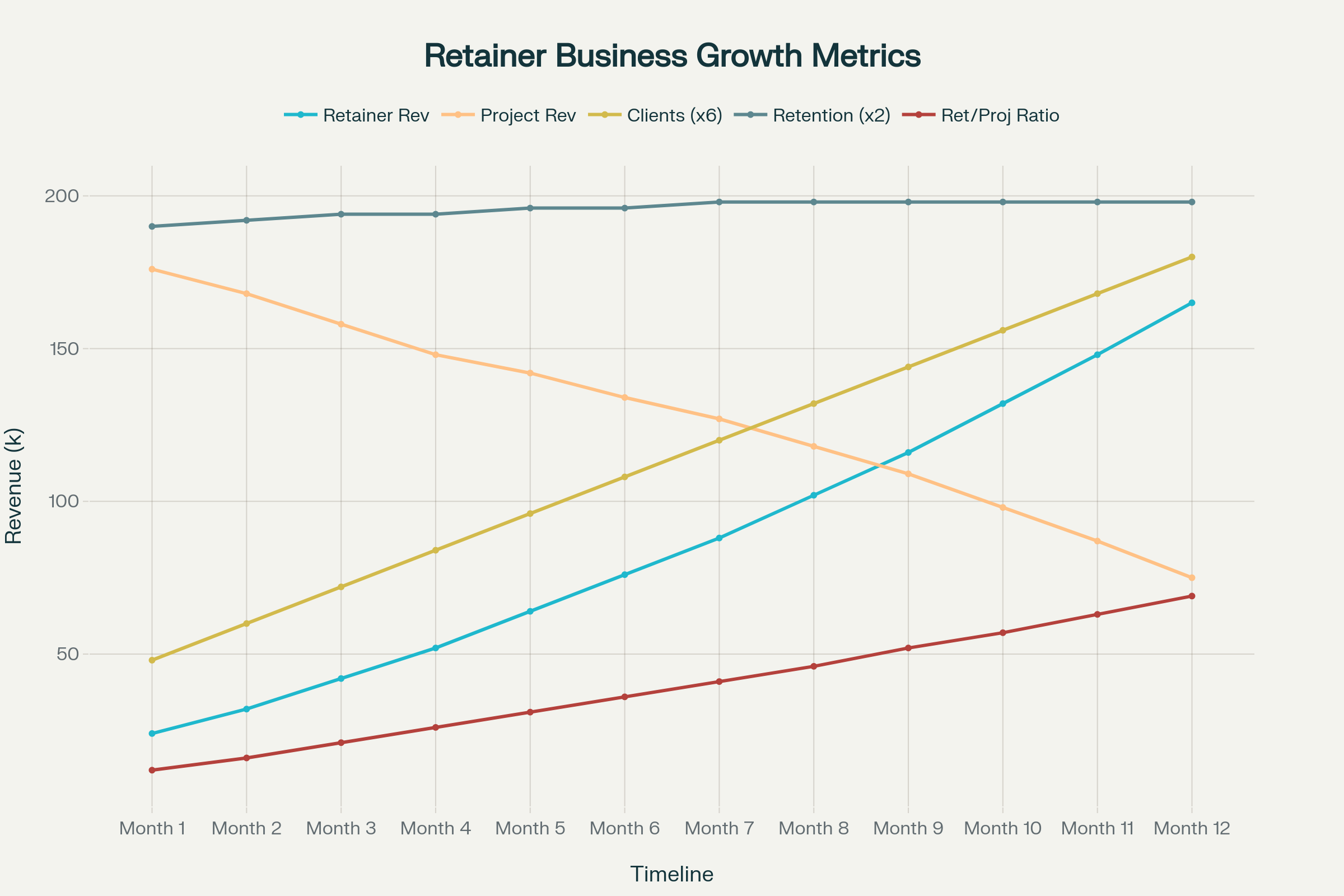 Retainer Business Expansion: 12-Month Growth Trajectory